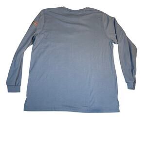 Tyndale FRMC Henley Shirt Wom 2X Blue Long Sleeve Pocket Safety Electric